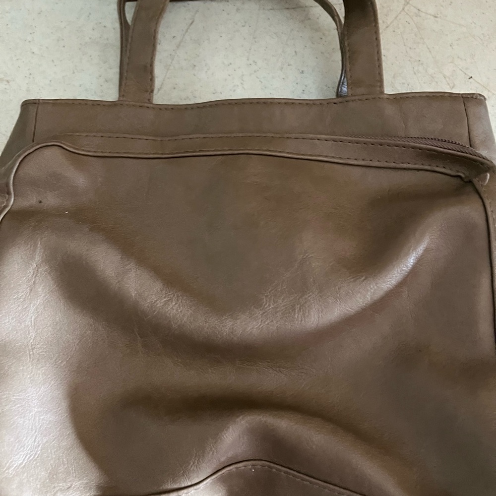 Brown Leather Tote Bag